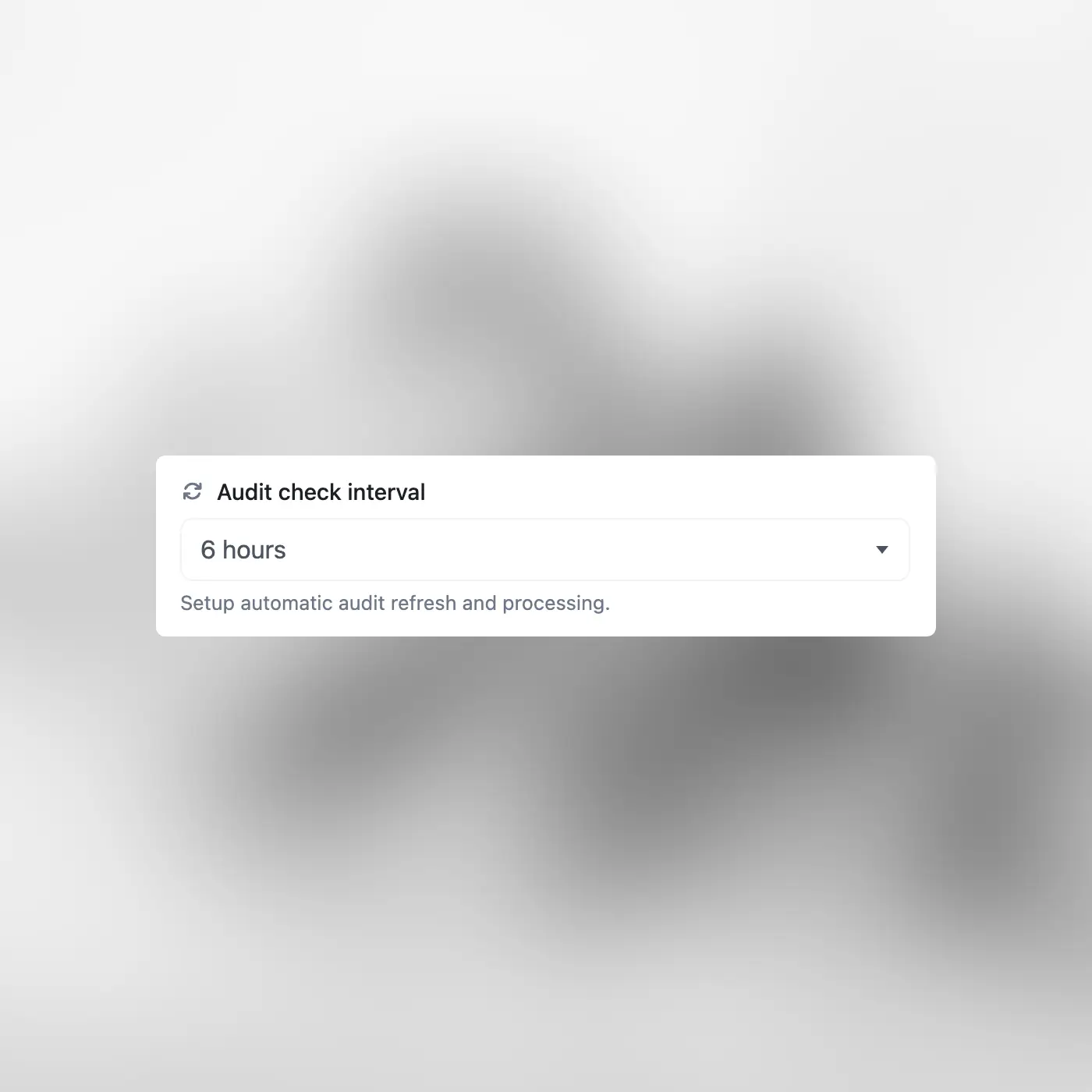 Screenshot der wiederkehrenden Prüfungsfunktion der App
