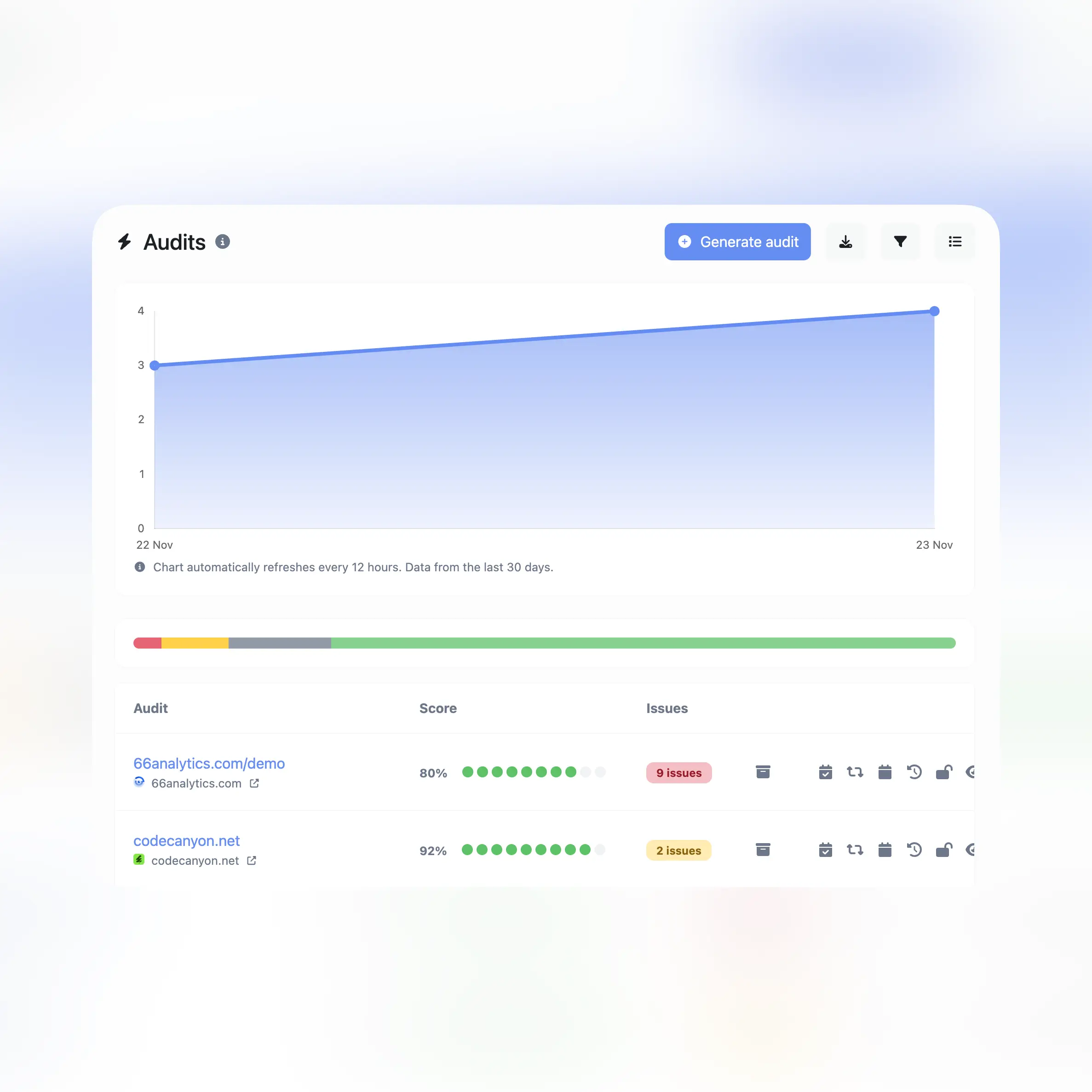 Screenshot der öffentlichen App-Überprüfungsseite
